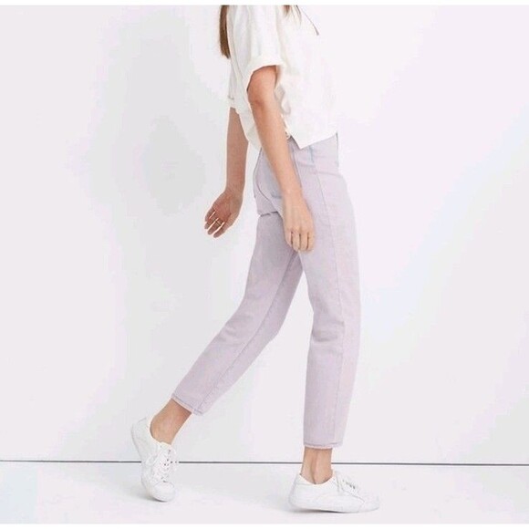 Madewell The MomJean Overdyed Edition Pink Purple Lilac Size 29 - Picture 2 of 12